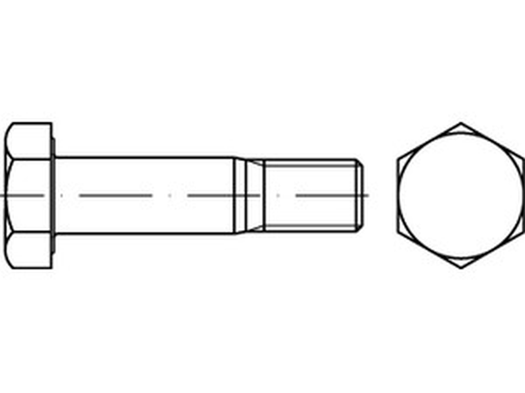 Bild von EN 14399 -8 HV-Passchrauben 10.9 M 27 x 75 K1, ohne Zubehör -Peiner- (feuerverzinkt) (VPE=1 Stück)