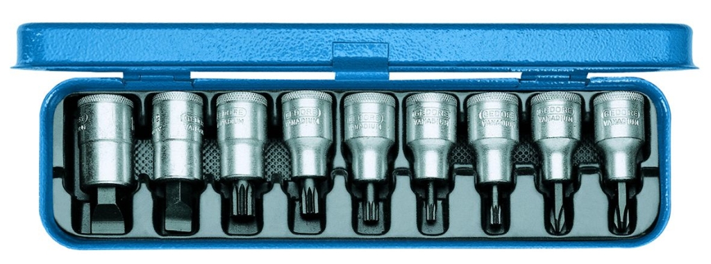 Bild von Gedore - Schraubendreher-Satz 1/2'' 9-tlg IS-PH-XZN (VPE=1 Stück)