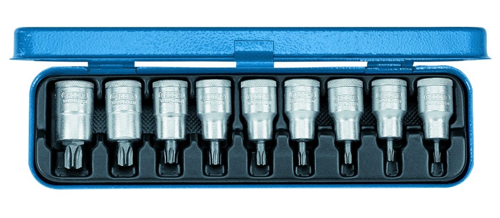 Bild von Gedore - Schraubendreher-Satz 1/2'' 9tlg TORX T20-60 (VPE=1 Stück)