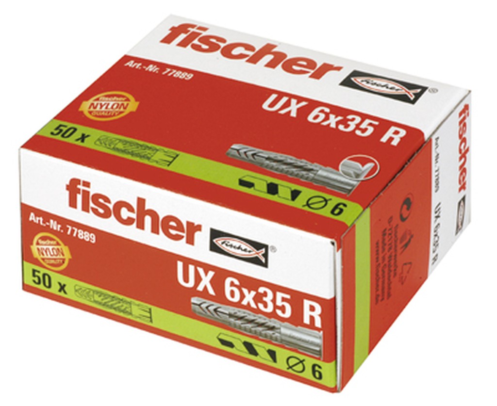 Bild von Universaldübel UX 6x35 R (50) (VPE=50 Pkg. (50))